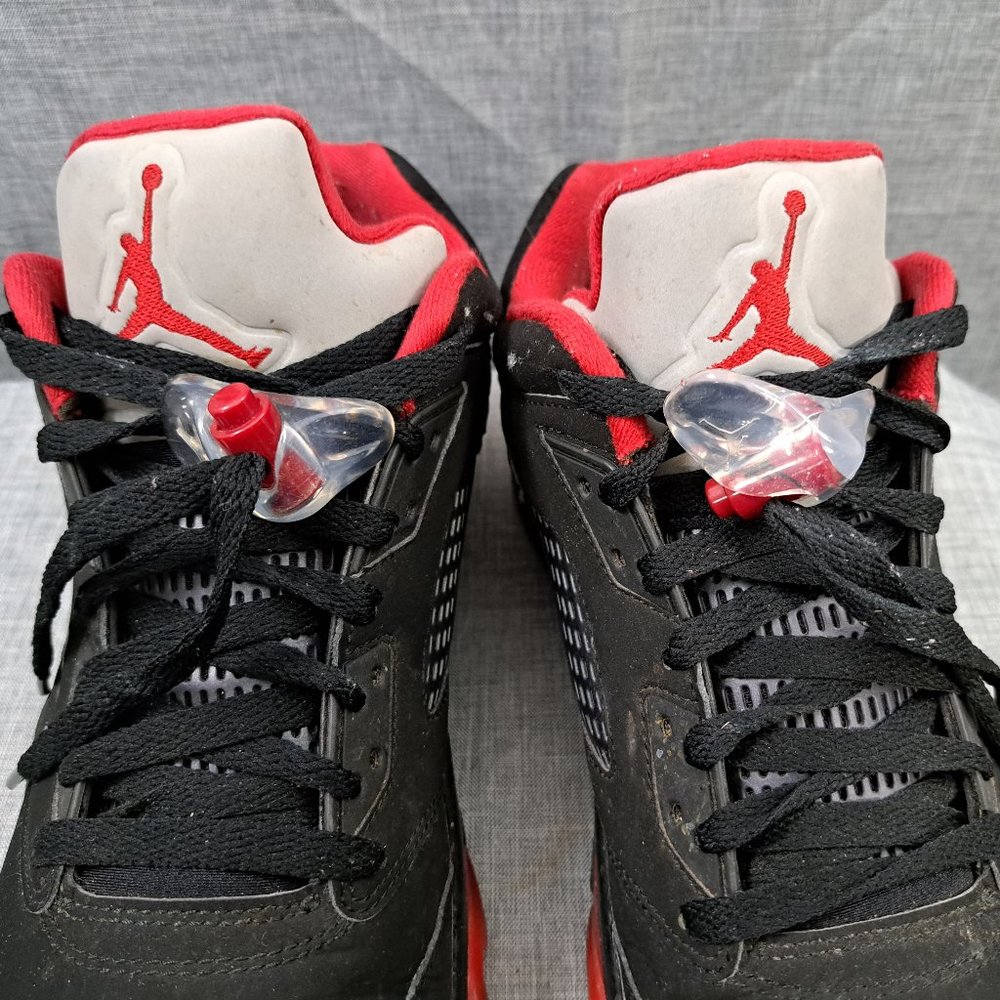 ! Nike Jordan 5 Retro Low Alternate 90 2016 819171-001 Black Red Size 10.5 - Picture 4 of 14